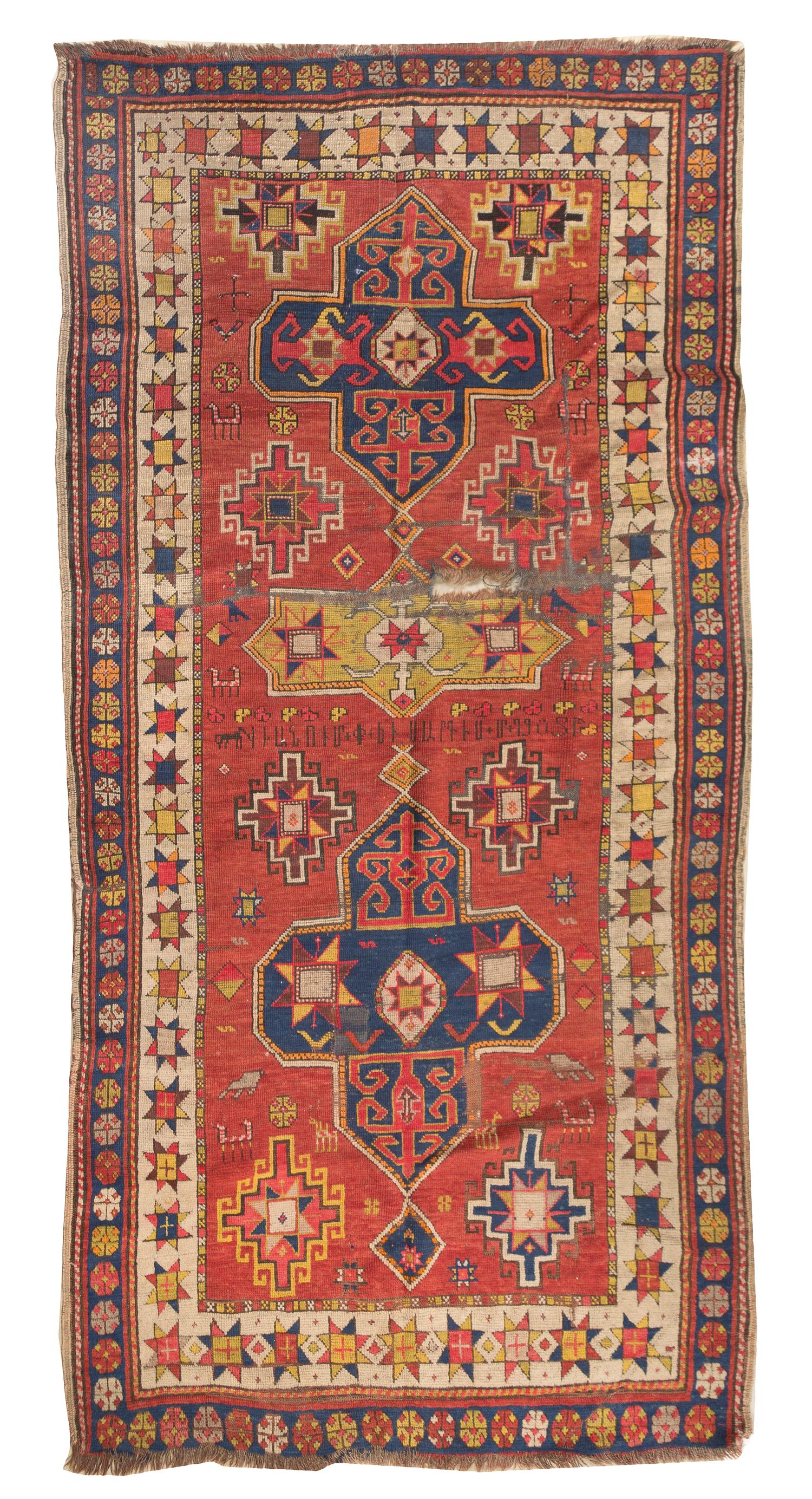 A Northwest Persian Wool Rug, 7 feet 2 inches x 3 feet 8 inches.
