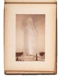 [WESTERN AMERICANA]. HAYNES, F. Jay (1853-1921), photographer. Album containing 24 photographs of Yellowstone National Park. St. Paul, MN.
