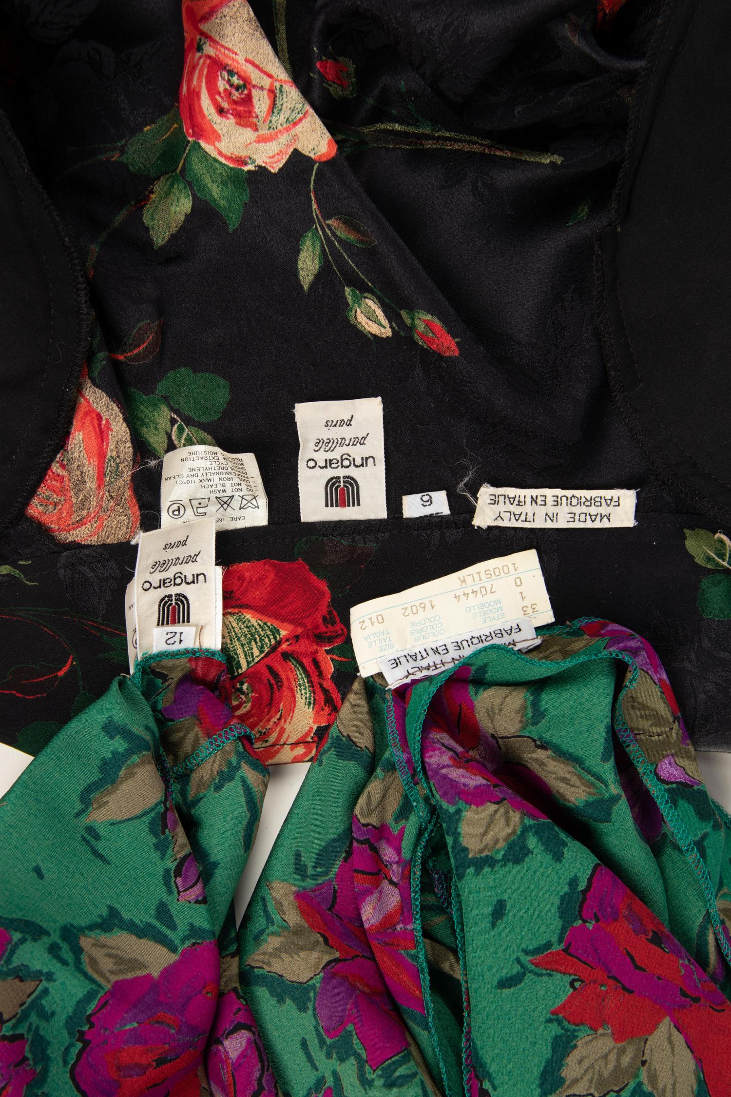 Three Vintage Designer Shirts; Two Ungaro, One Gucci 1980s:
