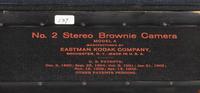 [EARLY PHOTOGRAPHY]. Eastman Kodak Co., No. 2 Stereo Brownie camera with stereo self-transposing printer. Rochester, NY, ca 1905-1910.