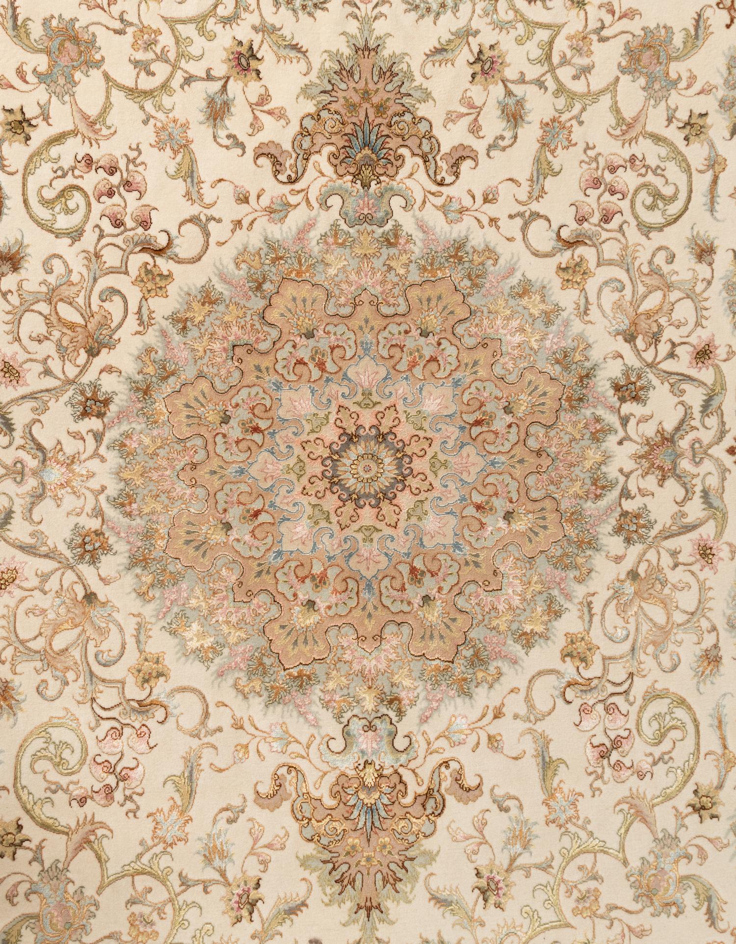 A Qom Silk Rug