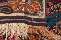 A Tabriz Wool and Silk Signed Pictorial Rug