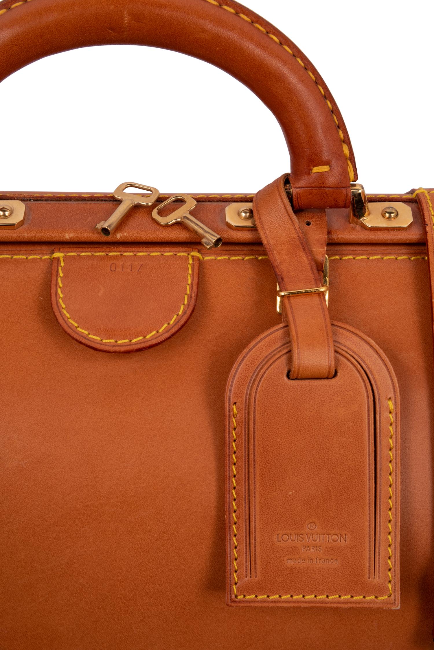 Louis Vuitton Special Order Vachetta Leather Doctor Bag, 1980-90s