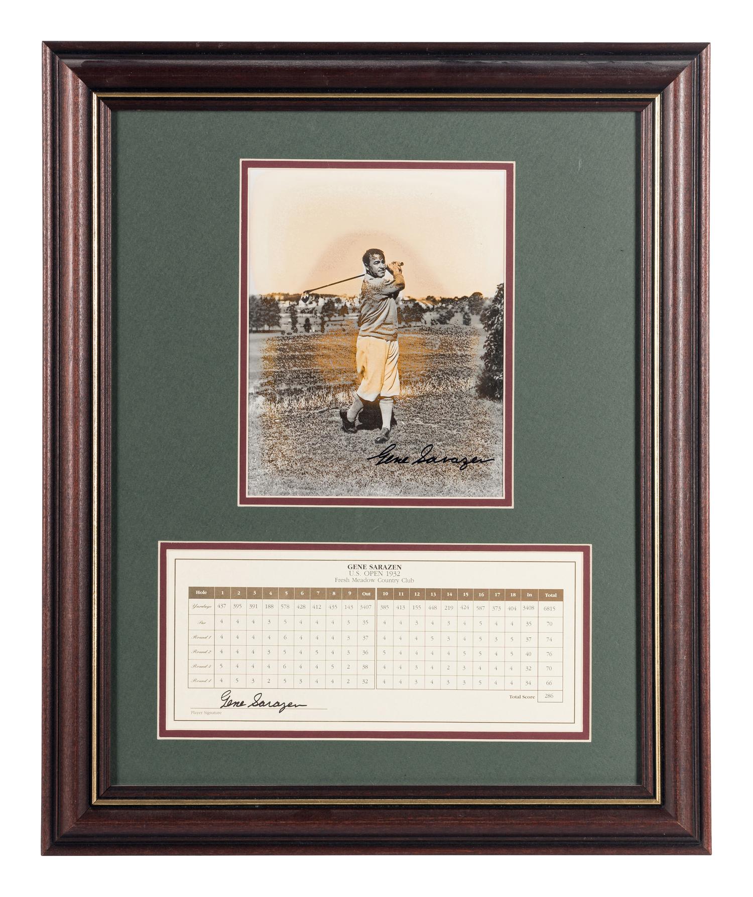 A Large Group of Masters Golf Champions Signed Autograph Displays,