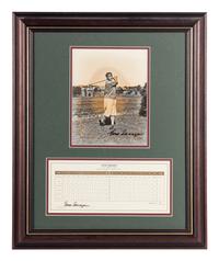A Large Group of Masters Golf Champions Signed Autograph Displays,