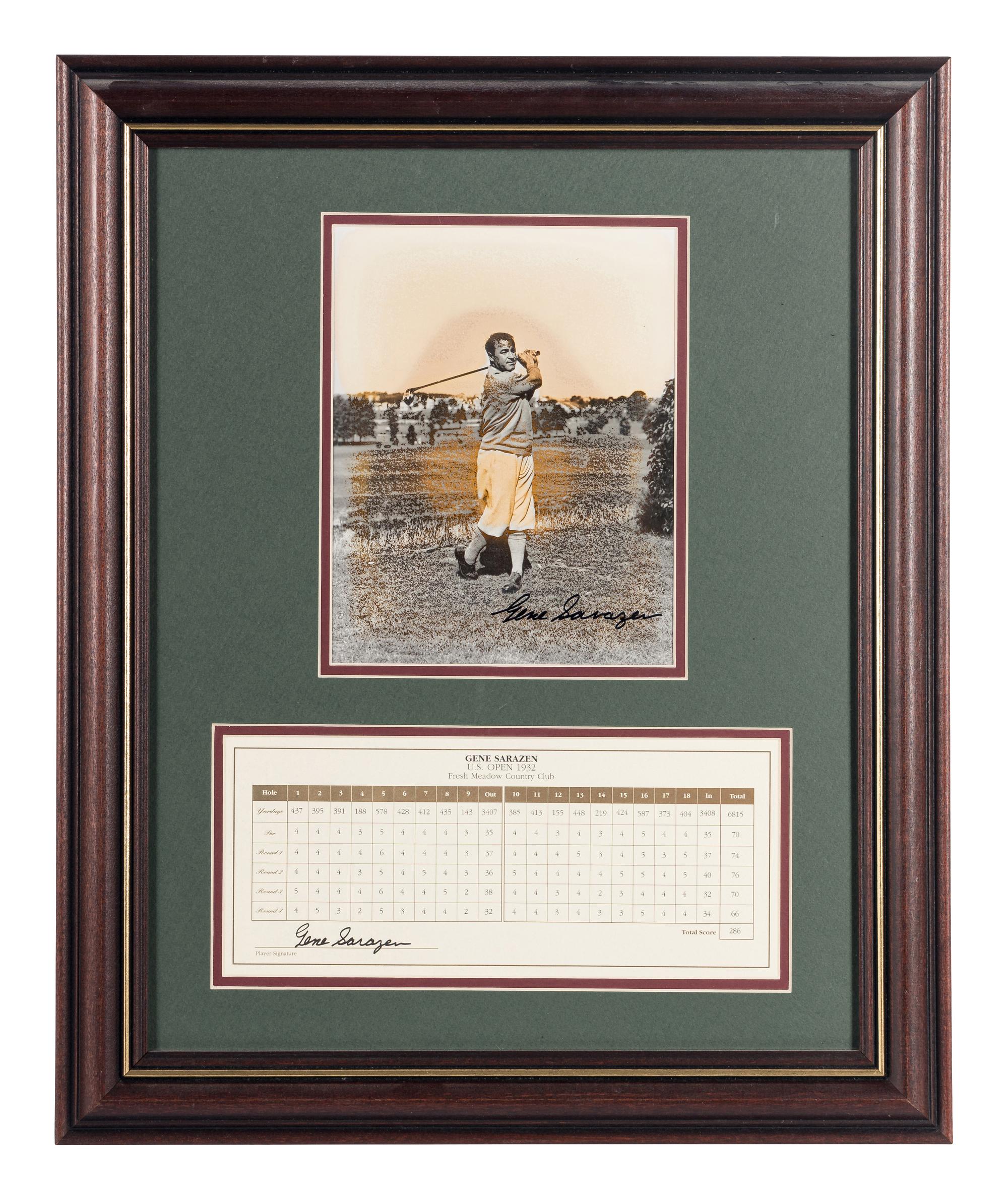 A Large Group of Masters Golf Champions Signed Autograph Displays,