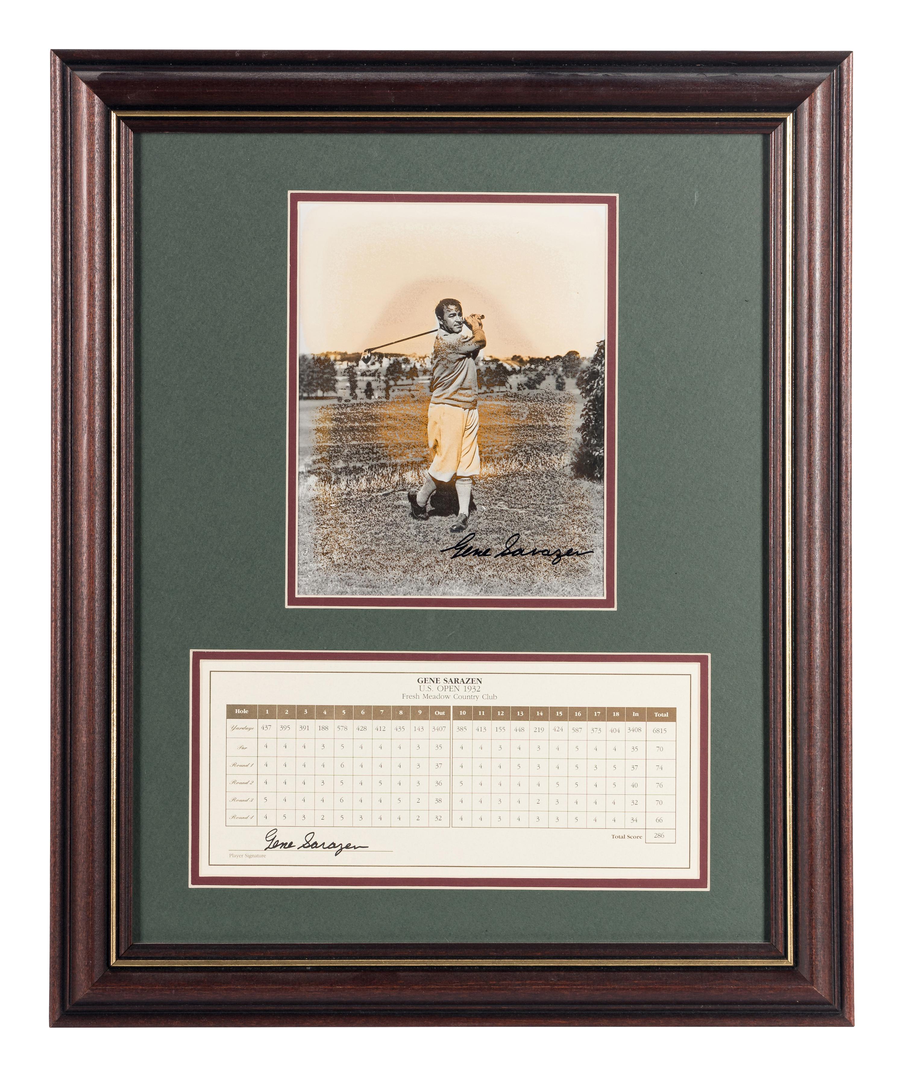 A Large Group of Masters Golf Champions Signed Autograph Displays,