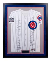 An Authentic Chicago Cubs 2016 World Series Champions Team Signed Autograph Limited Edition Jersey (Fantatics Authentic Hologram),