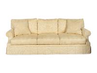 A Century Furniture Company Ivory Damask-Upholstered Sofa