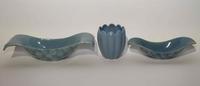 A Group of Nine Haeger Pottery Articles Width of widest 18 3/4 inches.