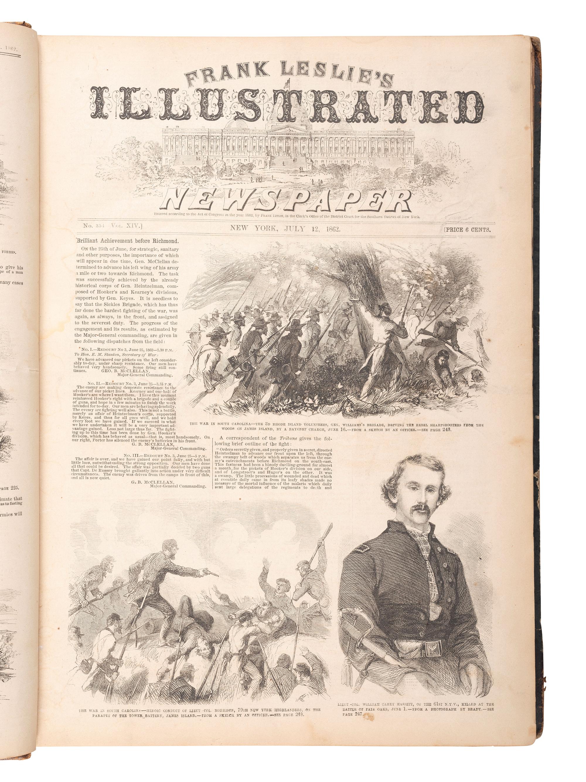 [NEWSPAPERS]. Frank Leslie's Ilustrated Newspaper .