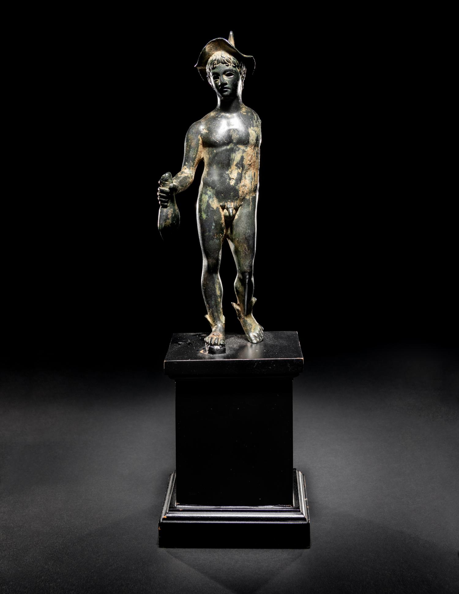 A Roman Bronze Mercury