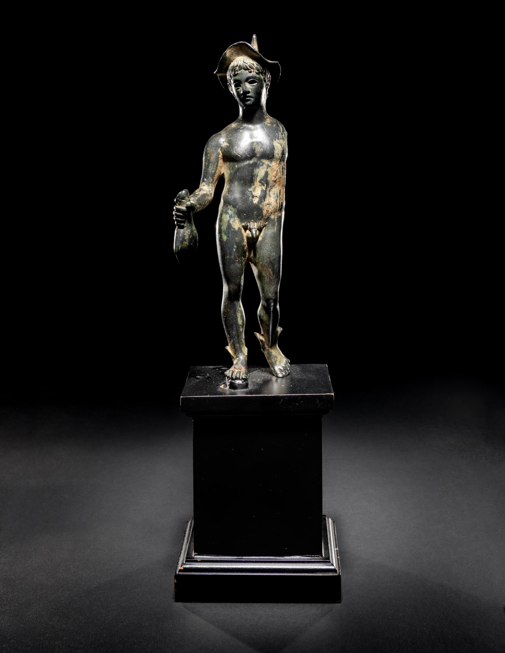 A Roman Bronze Mercury