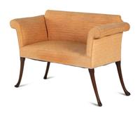 A Georgian Style Mahogany Settee