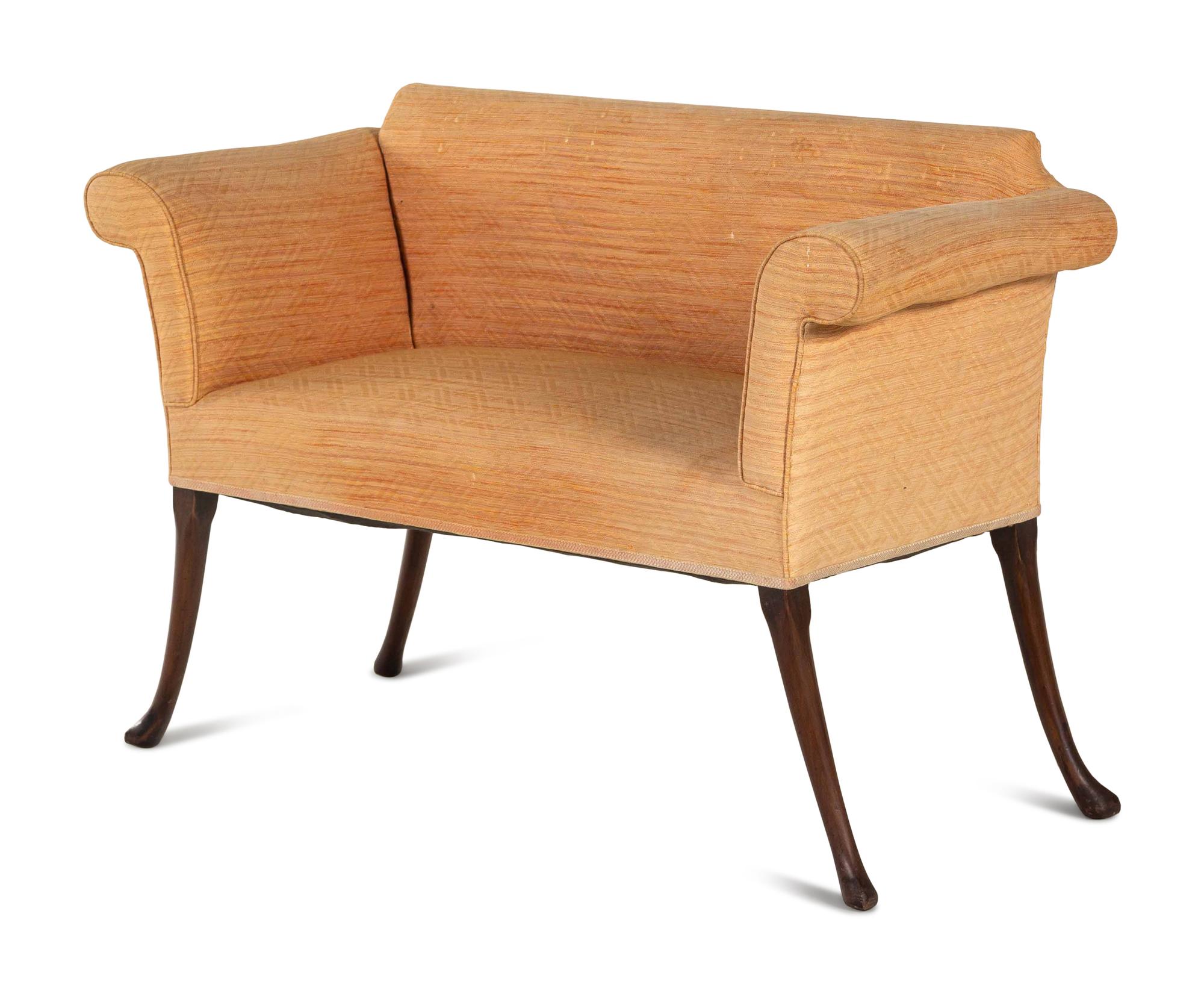 A Georgian Style Mahogany Settee