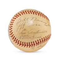 A 1941 Houston Buffaloes Team Signed Autograph Baseball