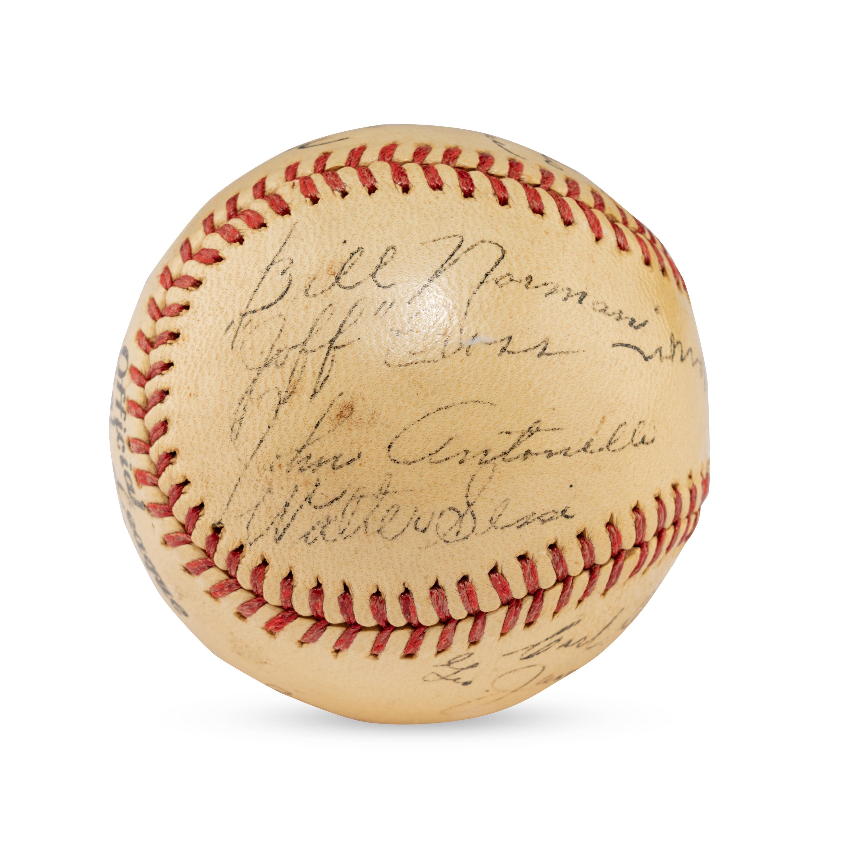 A 1941 Houston Buffaloes Team Signed Autograph Baseball