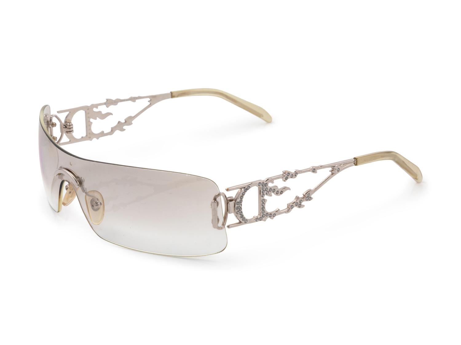 One Christian Dior and One Versace Sunglasses, 1980-90s