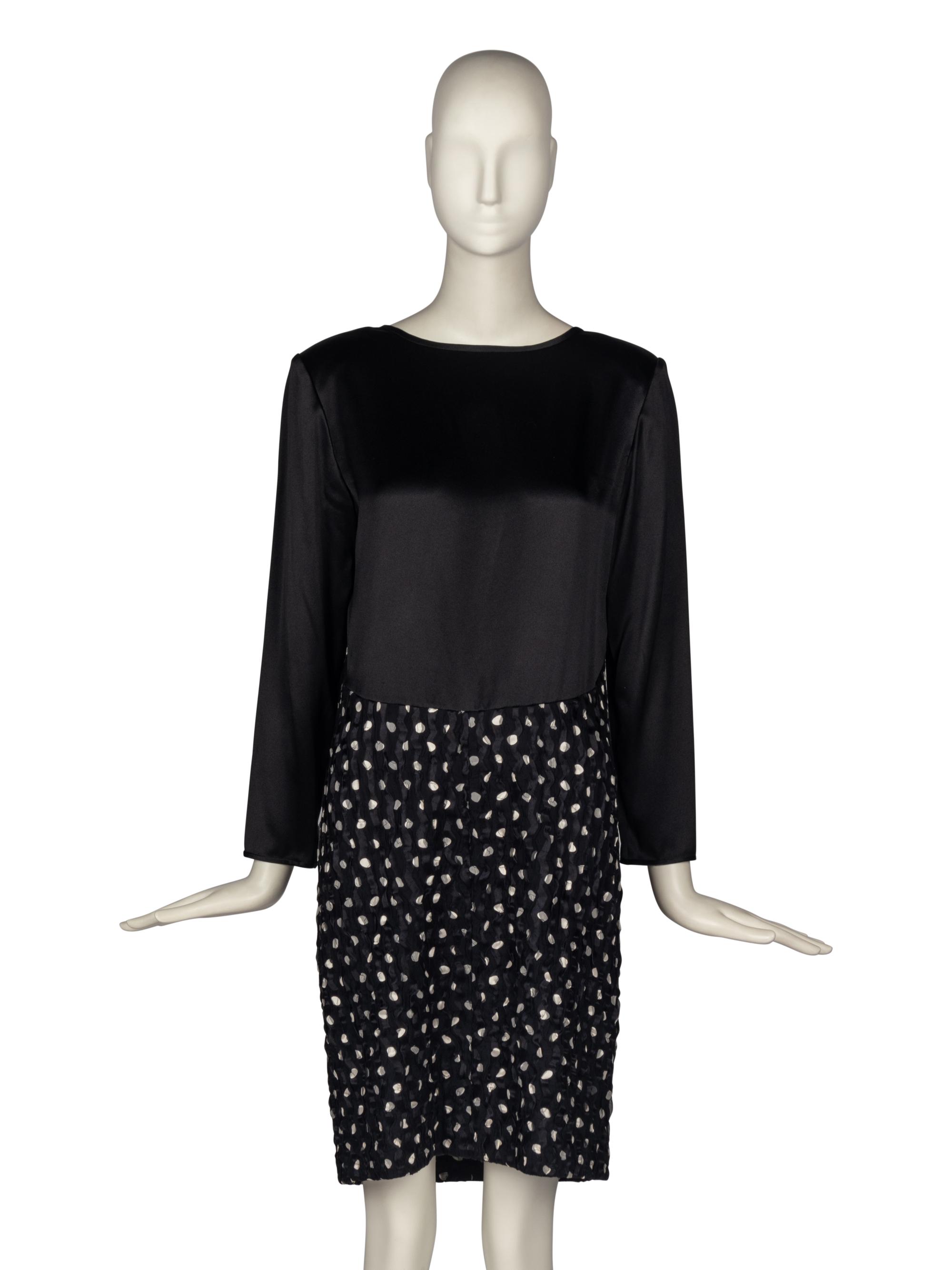 Geoffrey Beene Polka Dot Silk Dress and Jacket