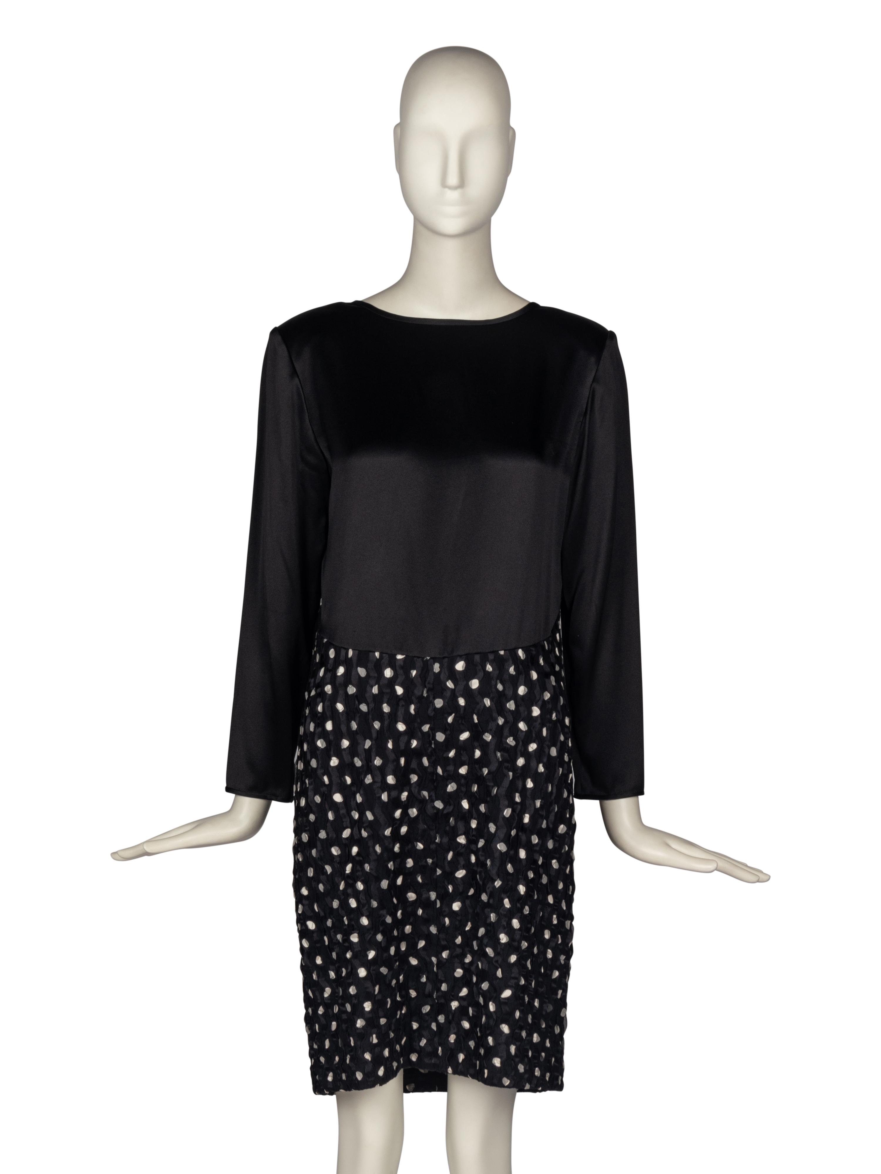 Geoffrey Beene Polka Dot Silk Dress and Jacket