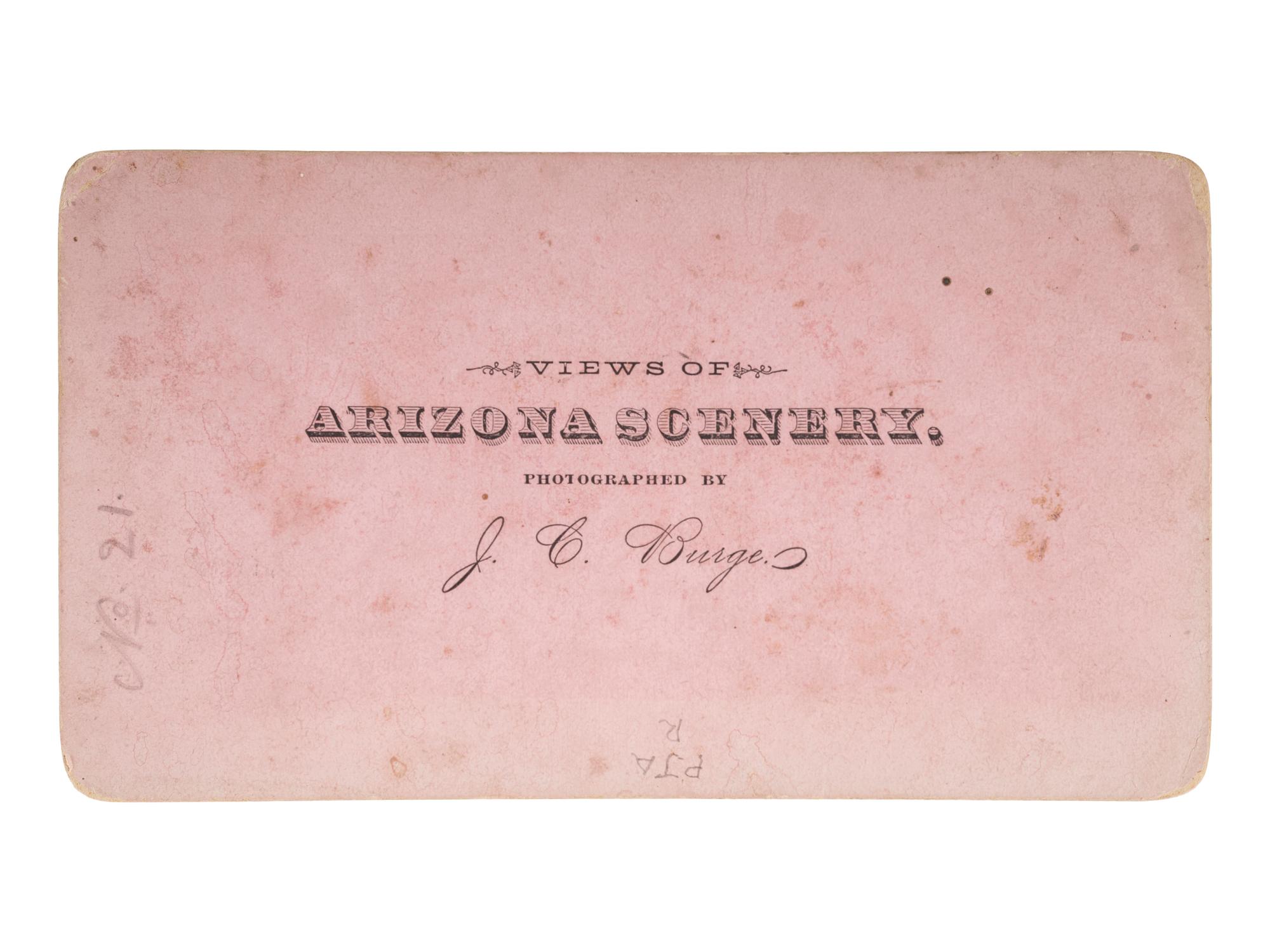 [NATIVE AMERICANS]. BURGE, J.C. (ca 1839-1897), photographer. 12th US Inft. Band. Whipple Bks. AT . [Fort Whipple, Arizona Territory].