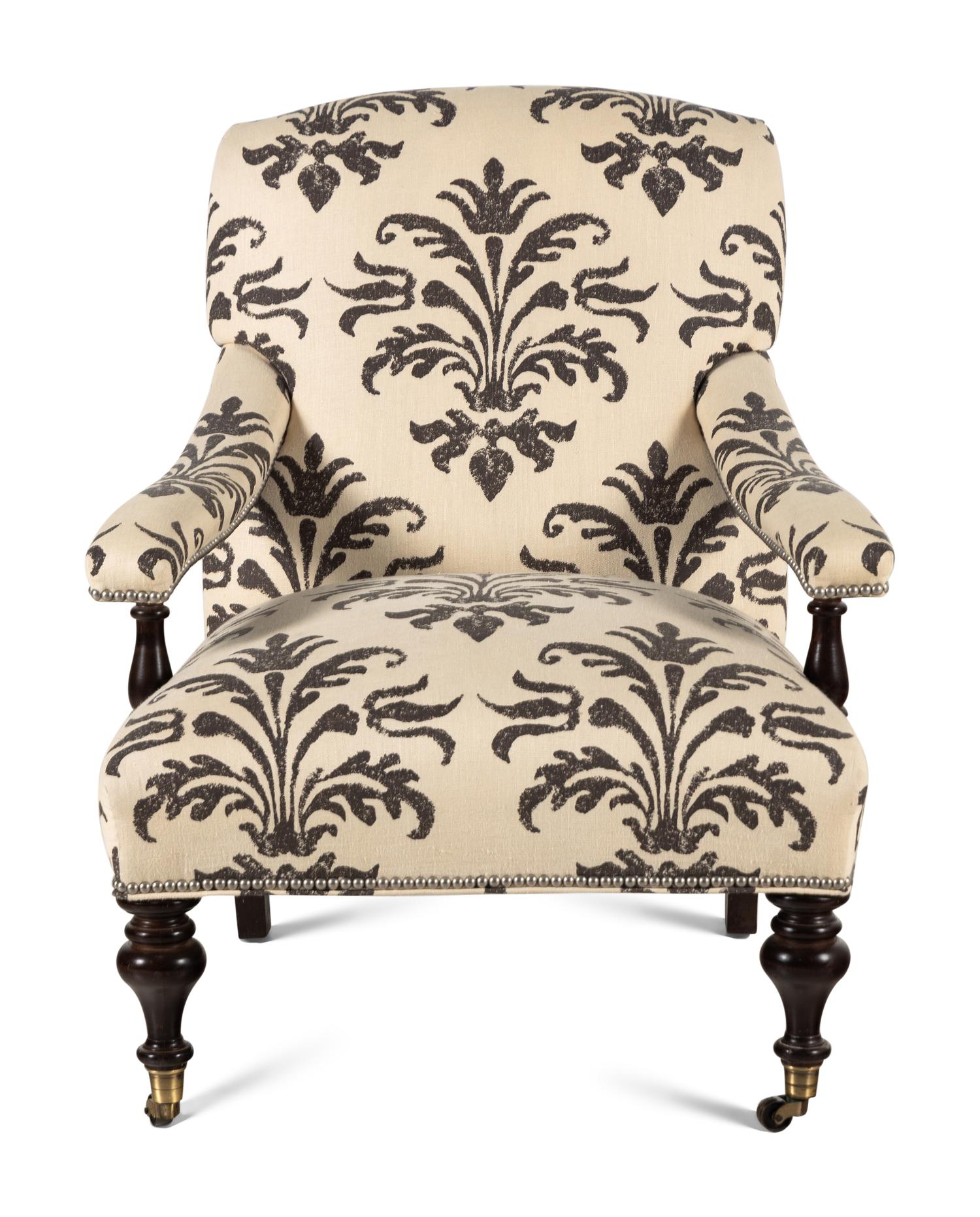 A Contemporary Upholstered Armchair