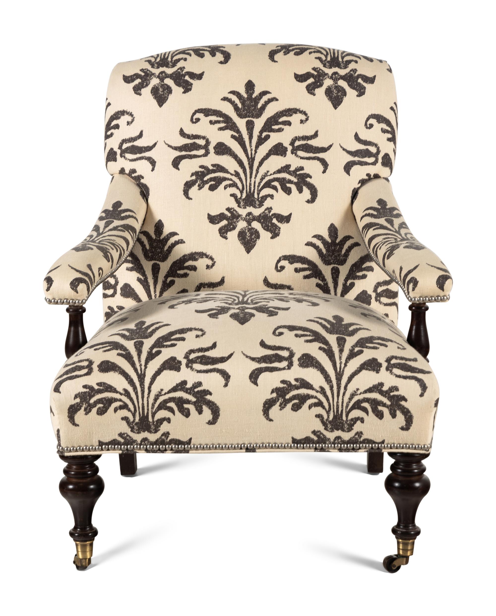 A Contemporary Upholstered Armchair