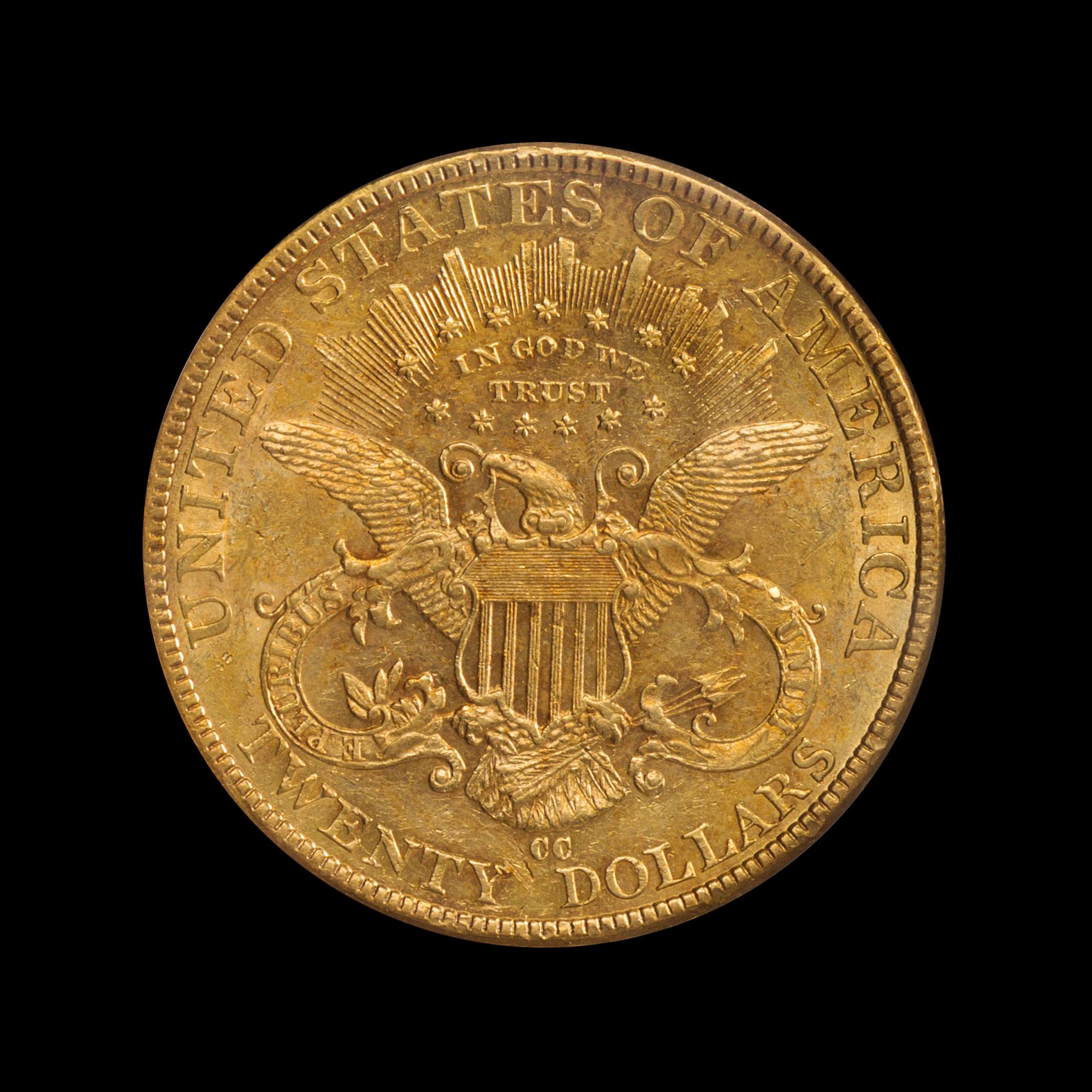 A United States 1893-CC Liberty Head $20 Gold Coin