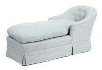 A Contemporary Upholstered Chaise Lounge Height 33 x Length 74 inches. — 20TH CENTURY