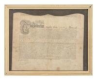 [REVOLUTIONARY WAR]. A group of documents related to Revolutionary War-era figures including signatures of Daniel Brodhead and O.H. Williams.