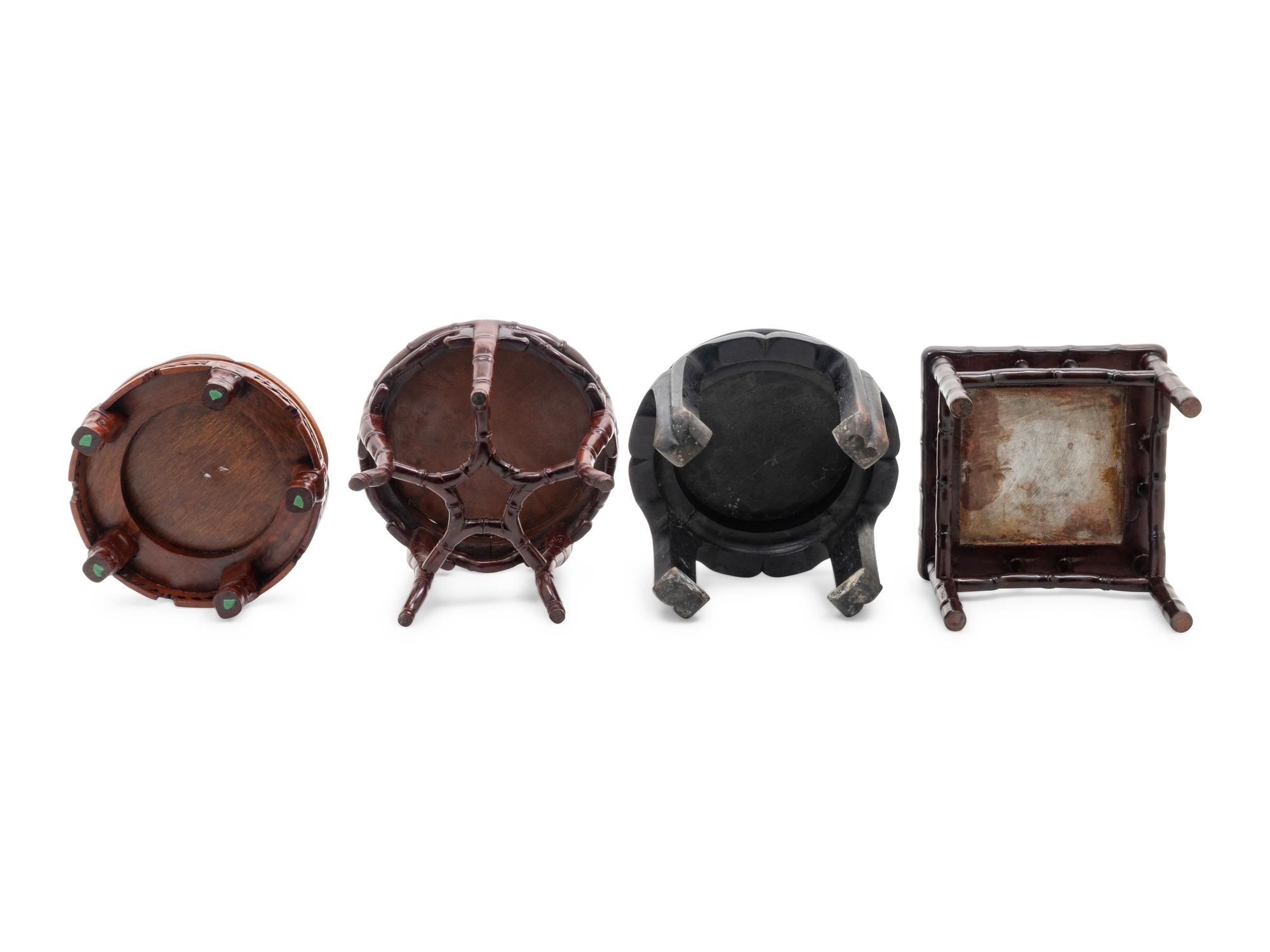 Four Chinese Wood Stands