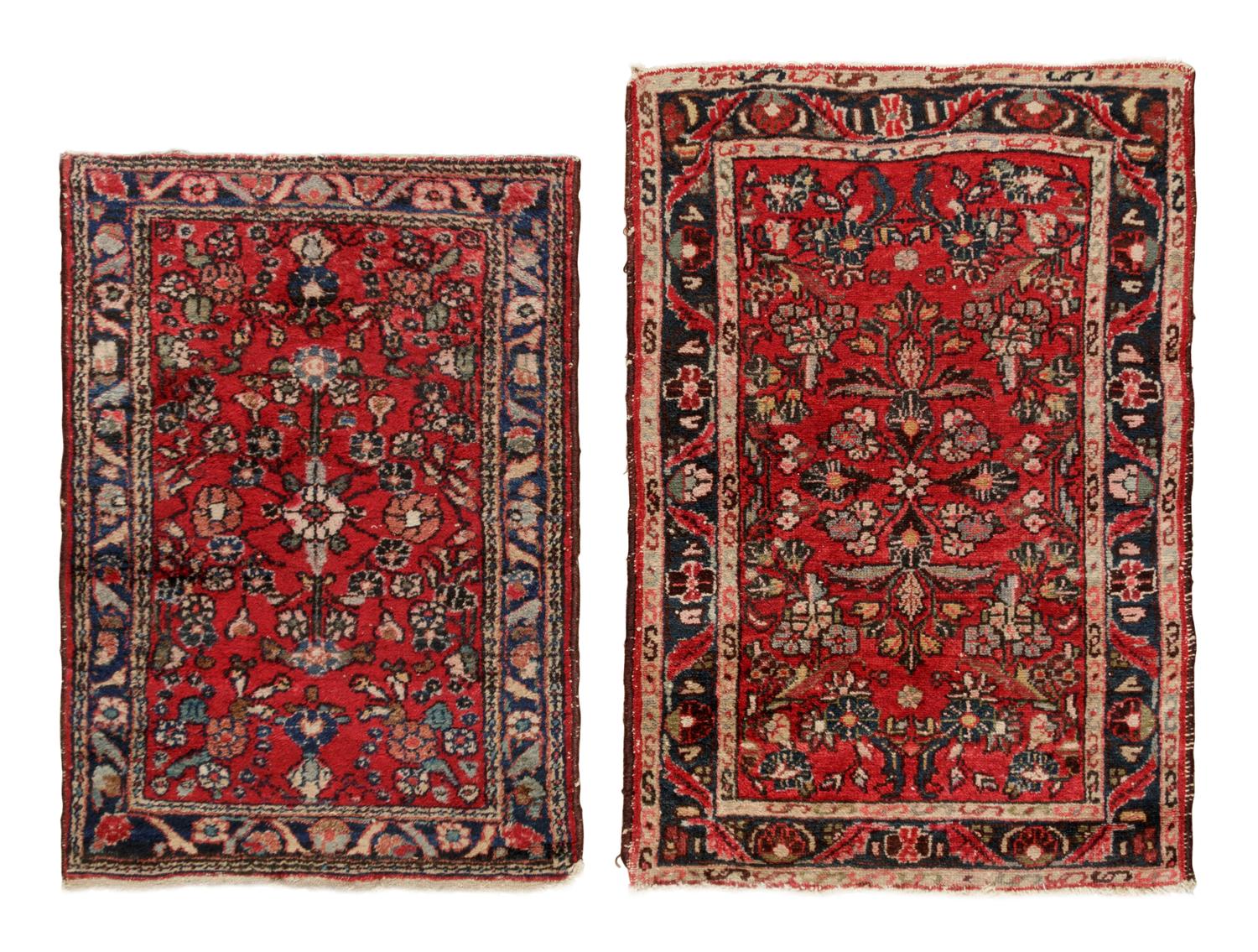 Two Sarouk Wool Rugs