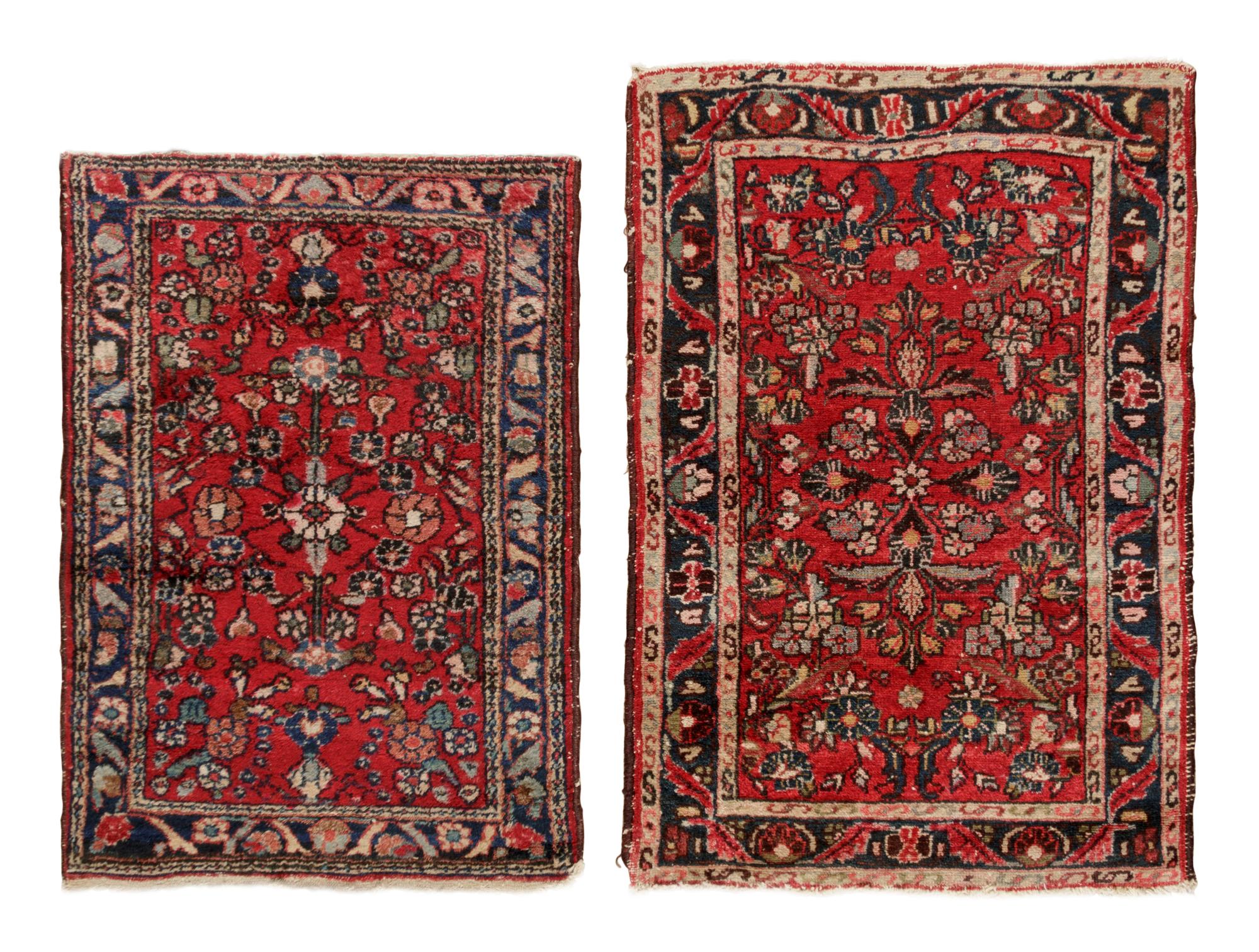 Two Sarouk Wool Rugs
