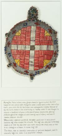 Sioux Quilled and Beaded Turtle Fetish