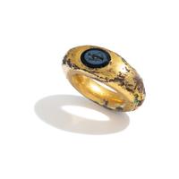 A Roman Gilt-Bronze and Nicolo Finger Ring with the Goddess Fortuna