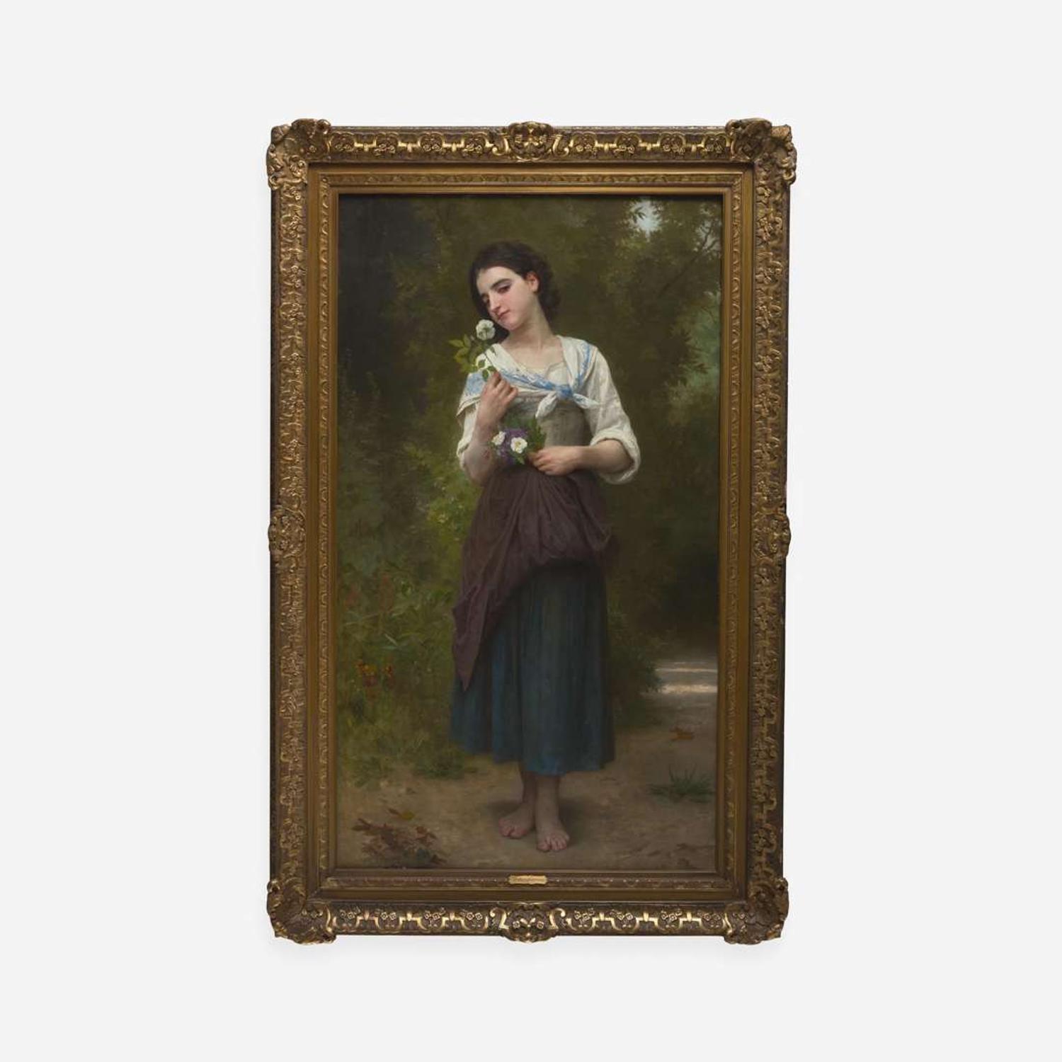 William-Adolphe Bouguereau (French, 1825–1905) La Fleur Préférée (also known as 'L'Odorat')