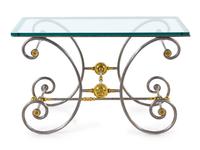 A Steel and Brass Baker's Table