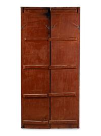 A Pair of Indian Painted Doors