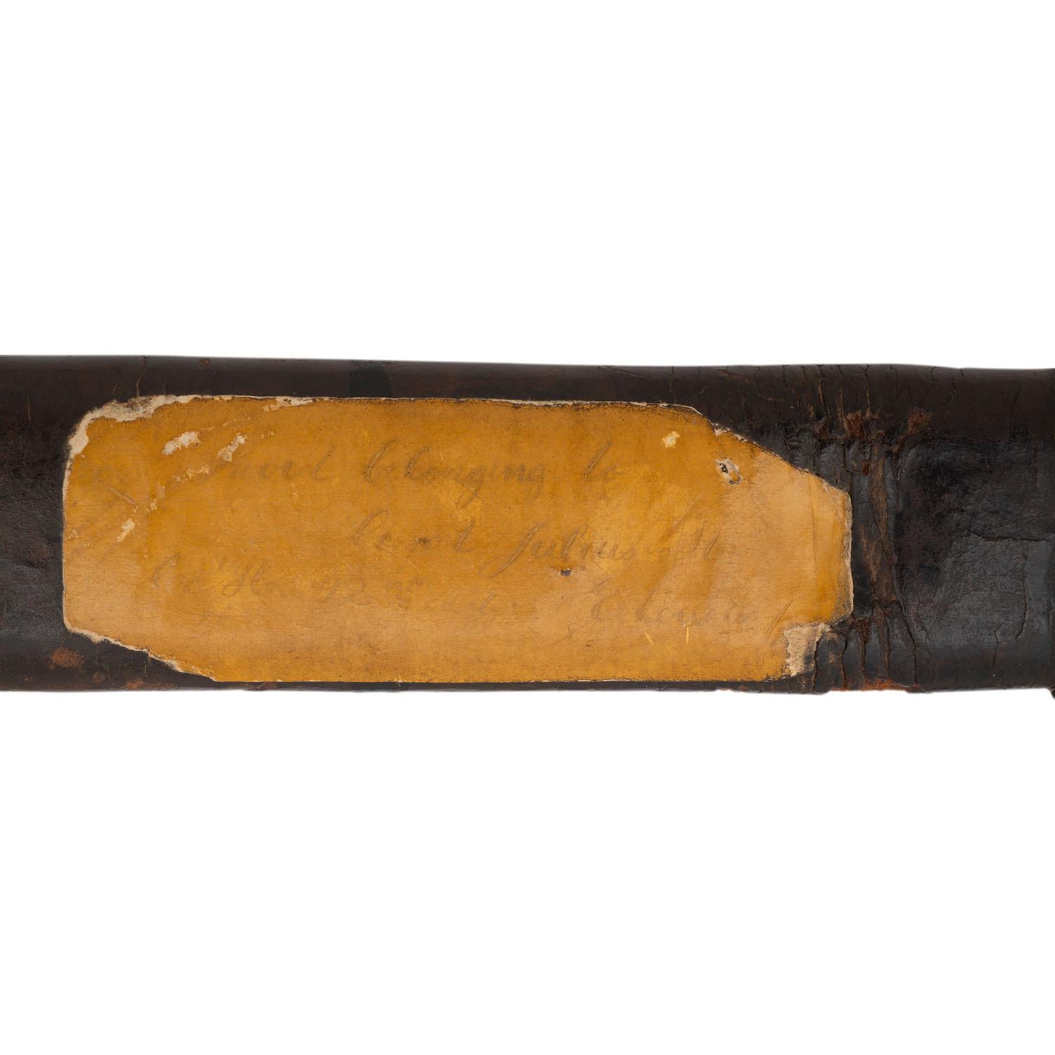 1850 Foot Officers Sword Identified to Captain Julius Ellendorf - 42nd NY and 93rd NY Infantry - WIA at Cold Harbor