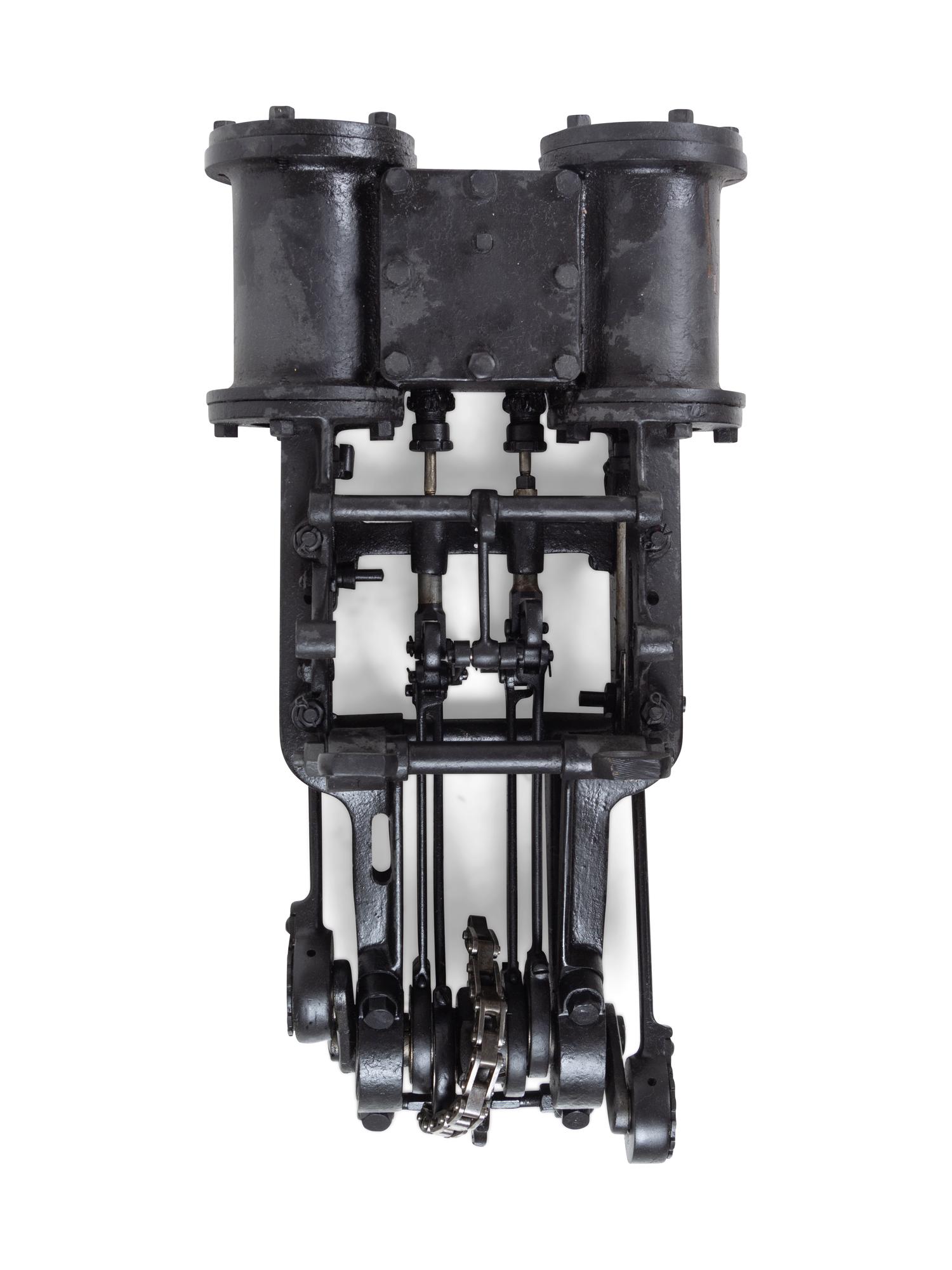 A Group of Two Locomotive Twin-Stroke Drive Trains