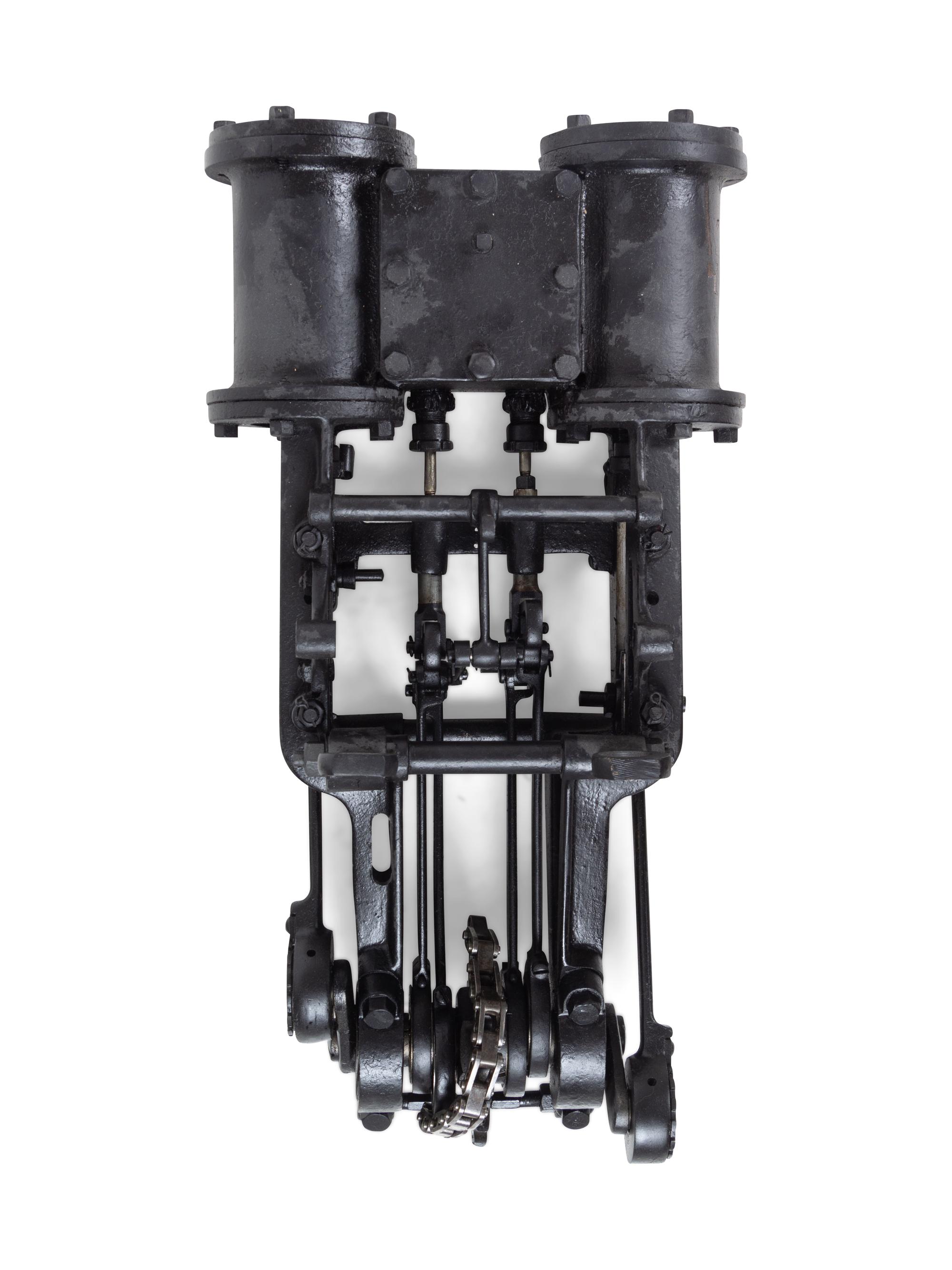 A Group of Two Locomotive Twin-Stroke Drive Trains