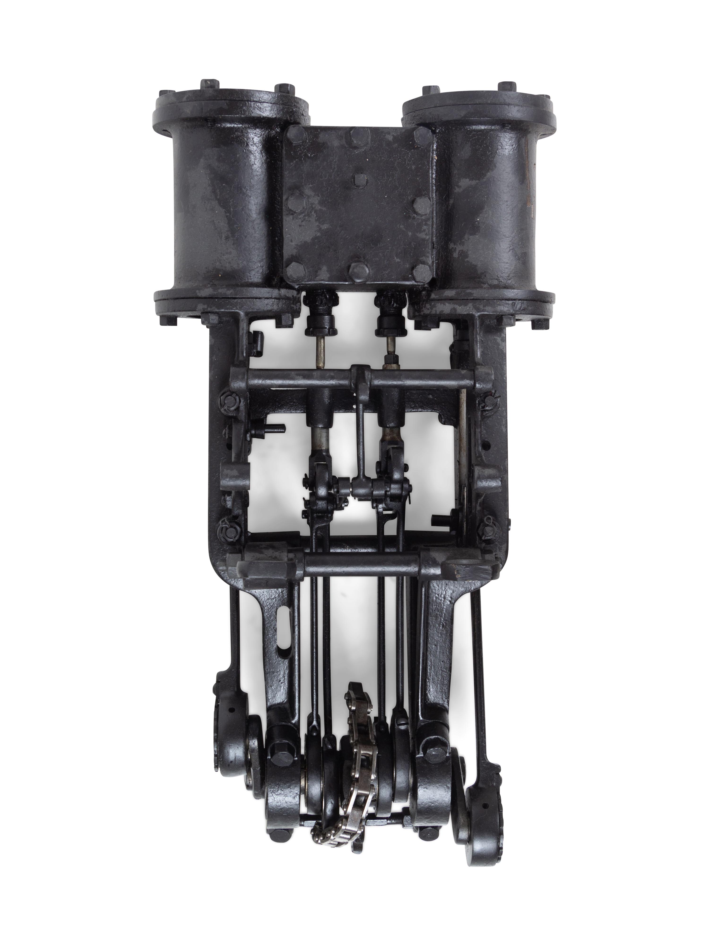 A Group of Two Locomotive Twin-Stroke Drive Trains