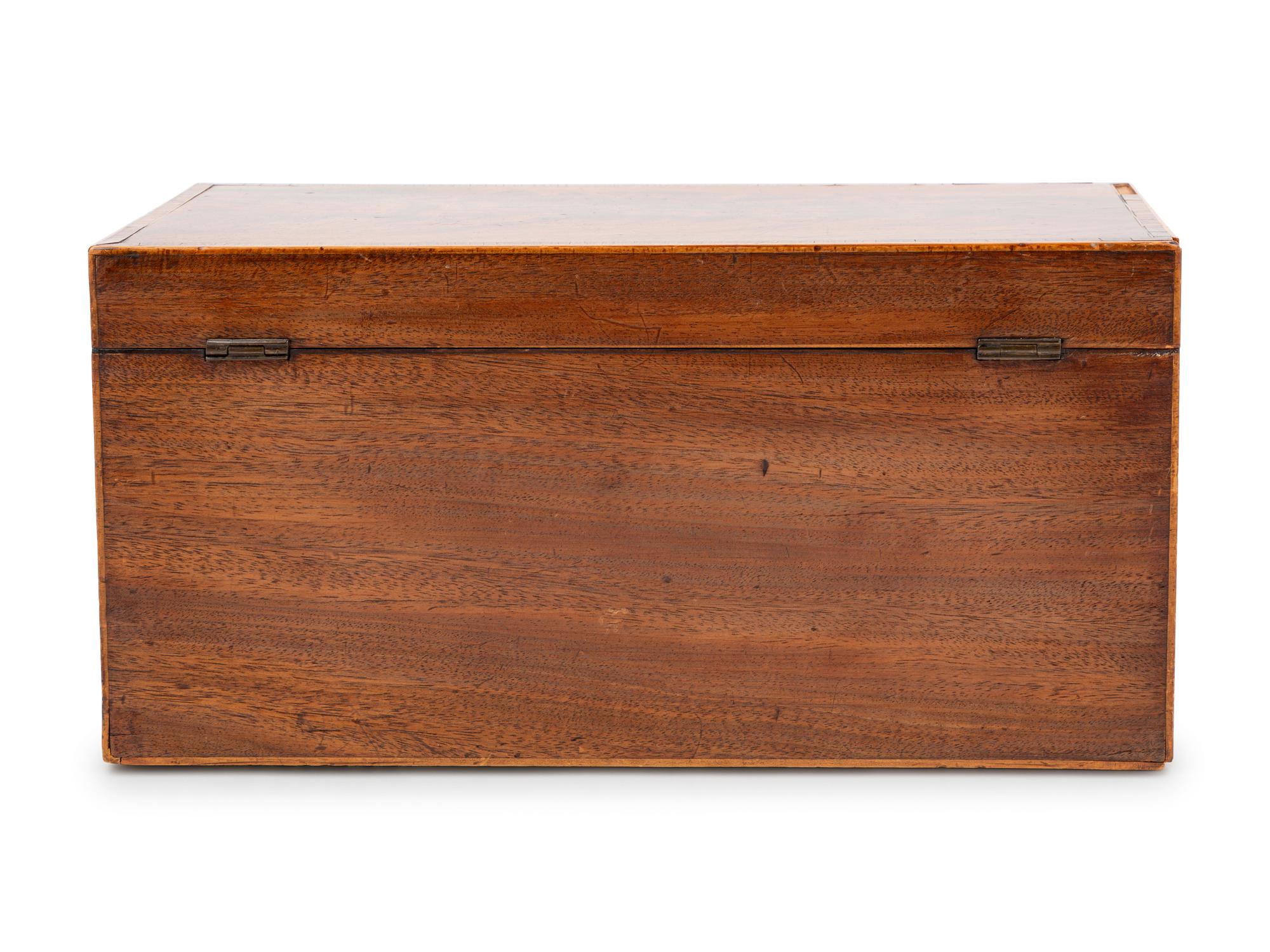 A Regency Mahogany Tea Caddy