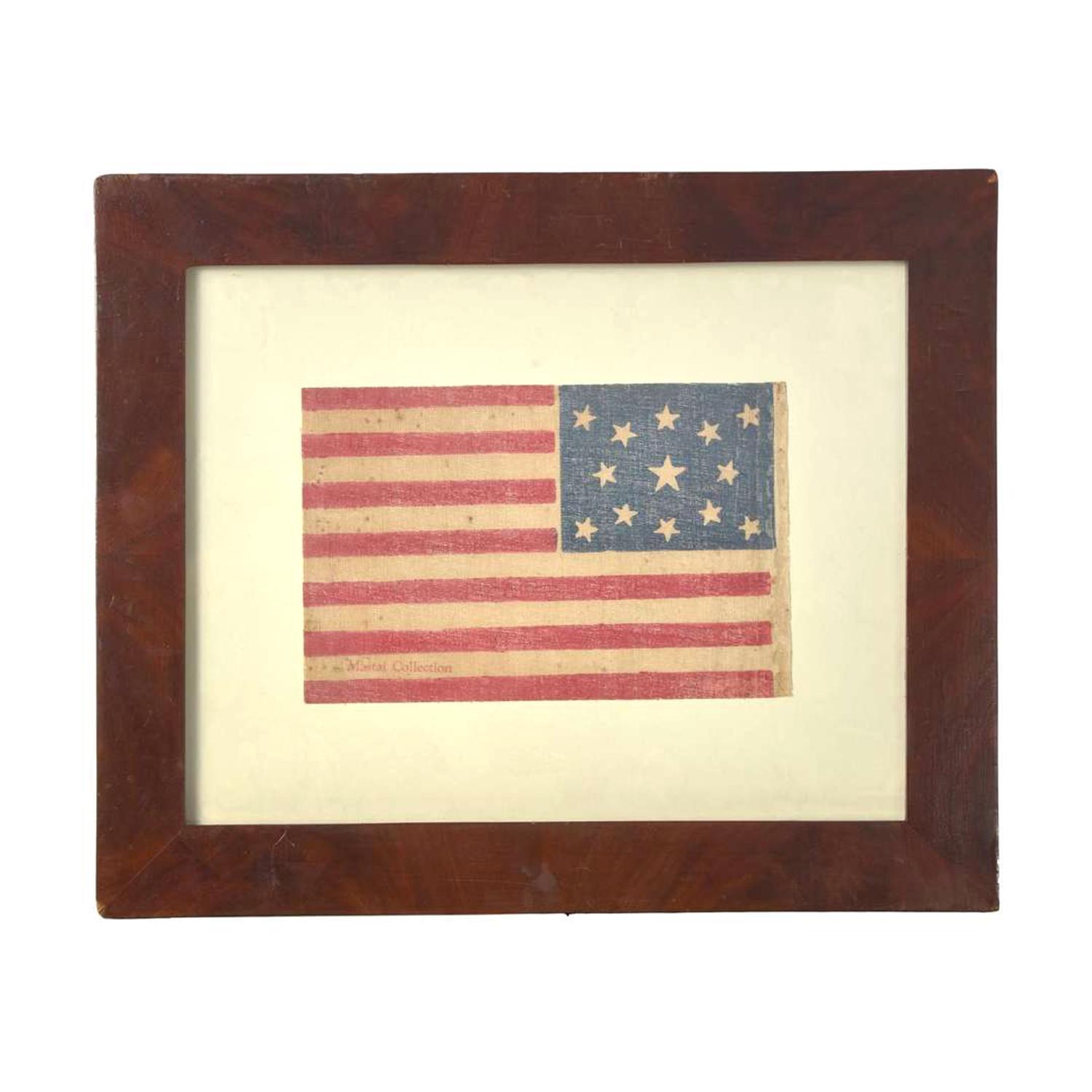 [FLAGS - CIVIL WAR]. A group of Civil War covers, parade flags and Centennial parade flags. Ca 1861-1876.