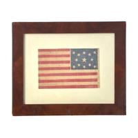 [FLAGS - CIVIL WAR]. A group of Civil War covers, parade flags and Centennial parade flags. Ca 1861-1876.