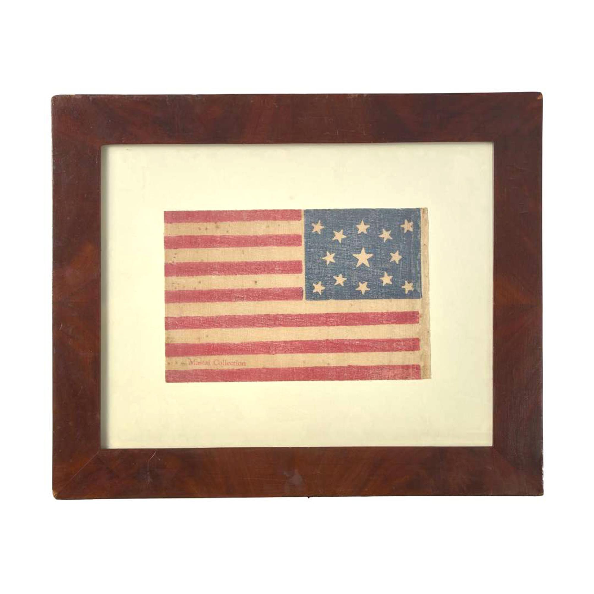 [FLAGS - CIVIL WAR]. A group of Civil War covers, parade flags and Centennial parade flags. Ca 1861-1876.