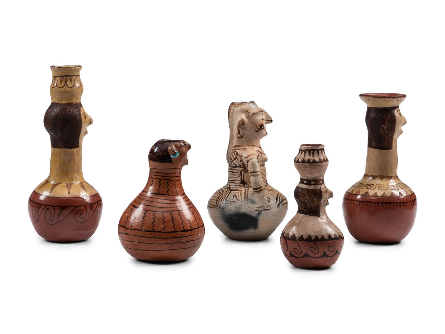 Maricopa and Tohono O'odham Figural Pottery Vases