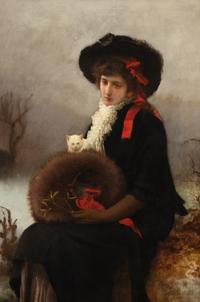 Lady with Cat