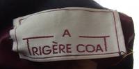 A Pauline Trigere Black Wool Double Breasted Coat,