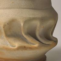 George Ohr (American, 1857-1918) Buff Bisque Vase with In-Body Twist, Biloxi, Mississippi, USA, circa 1898-1910